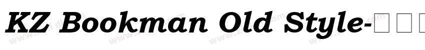 KZ Bookman Old Style字体转换